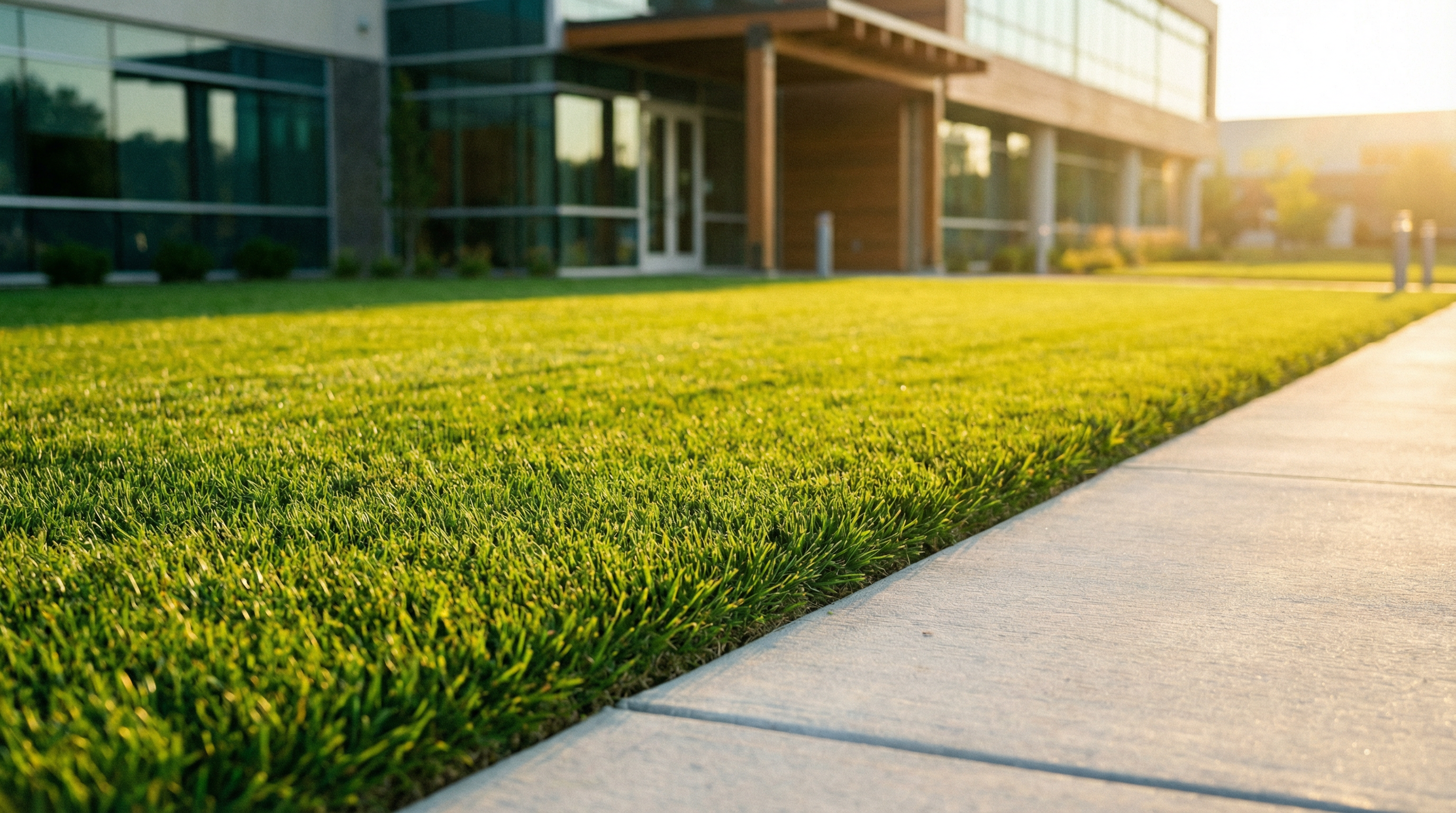 Pristine commercial lawn in Augusta